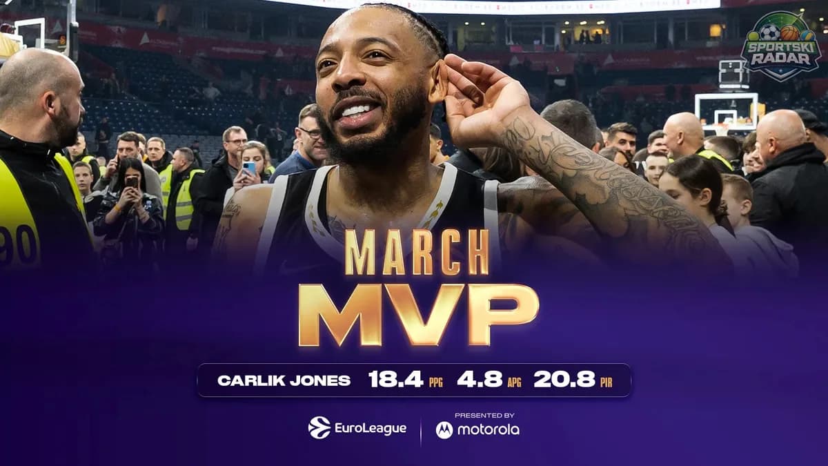 Partizanov preporod: Karlik Džons MVP meseca u Evroligi