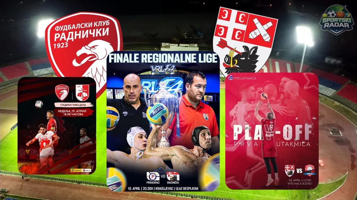 Kragujevac večeras centar sporta – tri velika meča