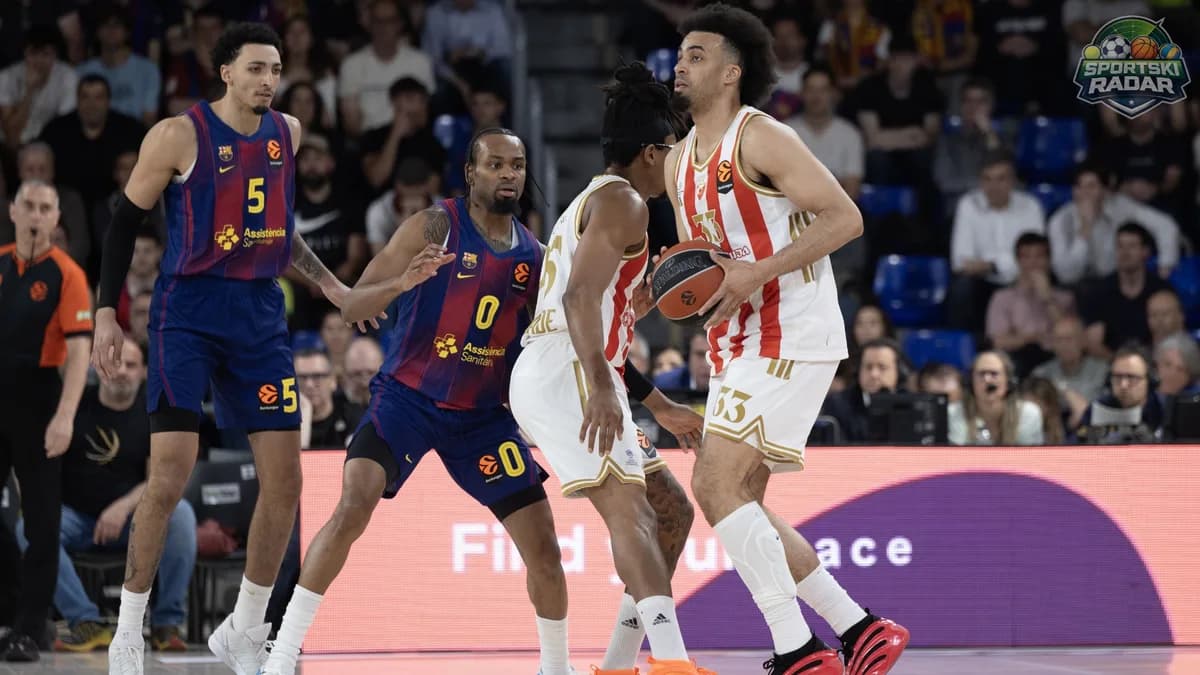 Zvezda završila sezonu u Evroligi: Barselona prejaka u plej-inu