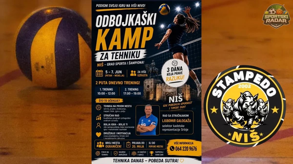 Ljubomir Galogaža stiže u Niš: Odbojkaški kamp za tehniku okuplja mlade talente