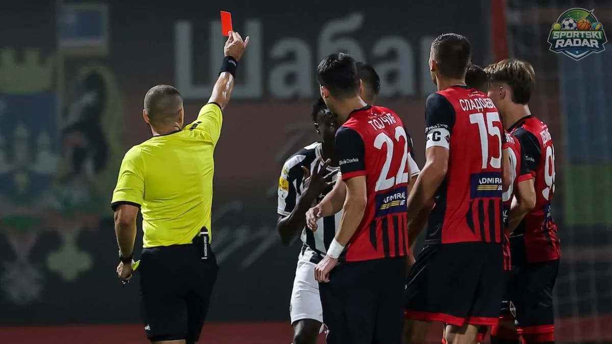 Partizan se oglasio zbog crvenog kartona Dembe Seka: "Uložićemo žalbu, rival je simulirao"