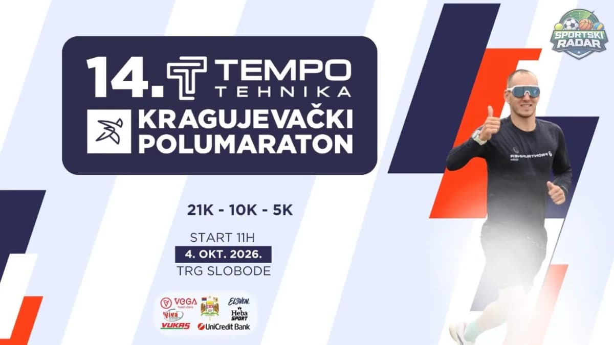 14. KRAGUJEVAČKI POLUMARATON: TRKAČI SE 4. OKTOBRA OKUPLJAJU U KRAGUJEVCU