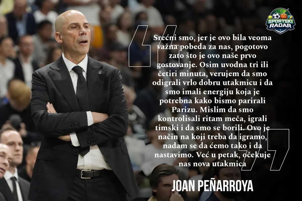 PEŇARROYA PREZADOVOLJAN BREJKOM U PARIZU: „Kontrolisali smo ritam, igrali timski i borili se!“