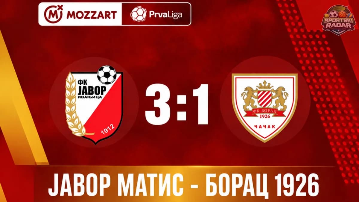 Borac poražen u Ivanjici, ali ostaje na vrhu tabele