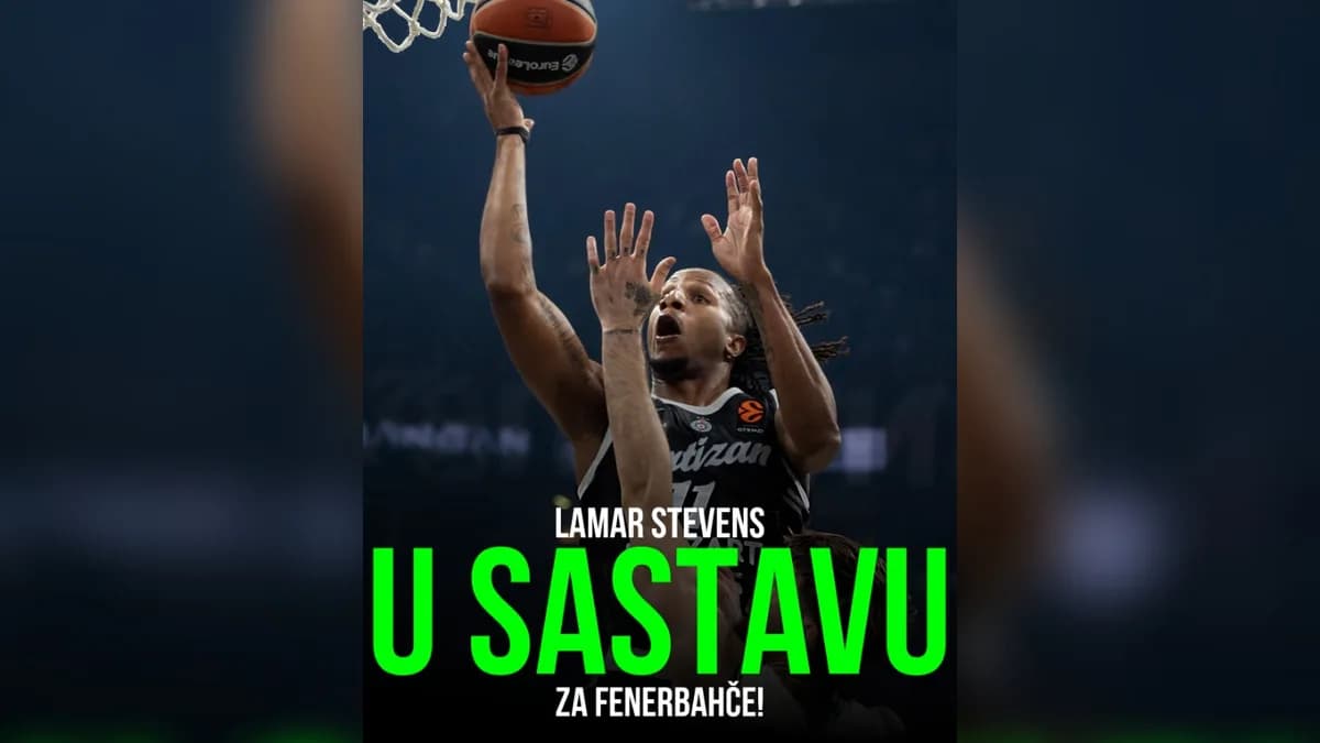 PAO KAMEN SA SRCA PENJAROJI: Lamar Stivens stisnuo zube, Amerikanac u sastavu Partizana za istanbulski pakao!