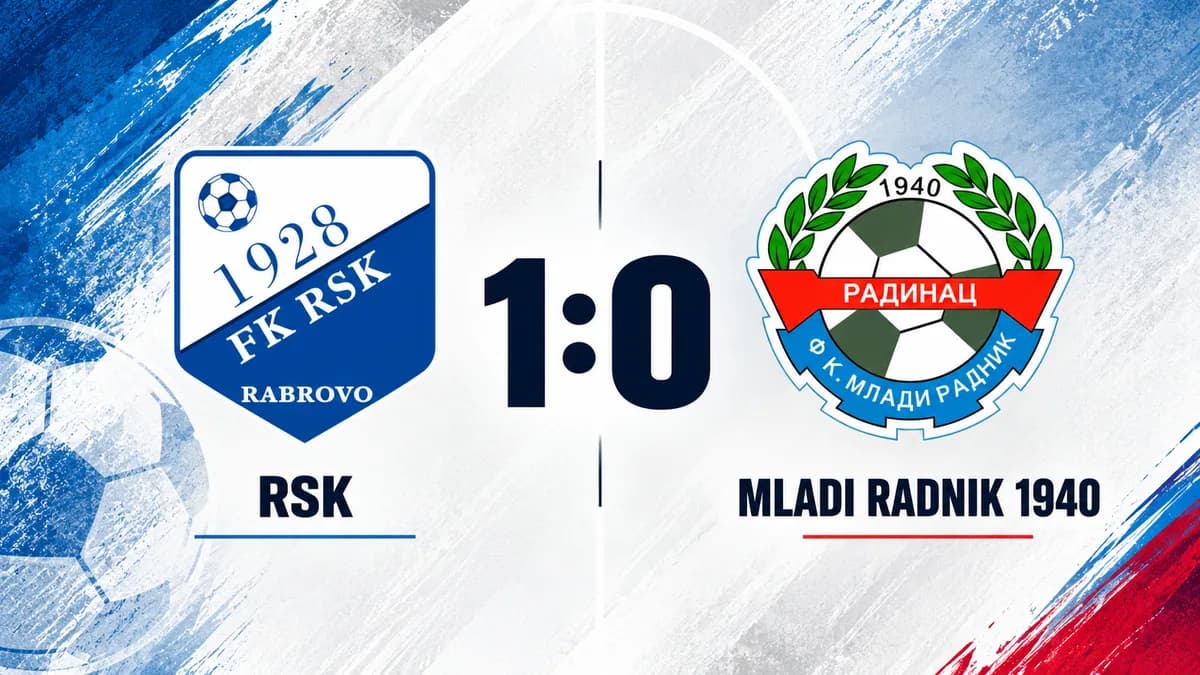 Mladi Radnik 1940 poražen u Rabrovu: Jedan pogodak odlučio utakmicu na stadionu „Na Brdu“