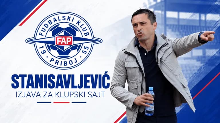 Stanisavljević pred Spartak: „Pokazaćemo zube, uz podršku pribojske publike možemo do pozitivnog rezultata“