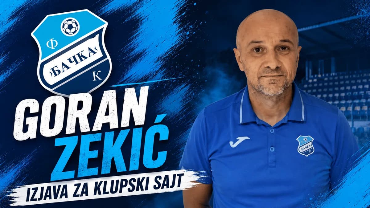 Zekić pred Gradnulicu: „Ime Bačke nas obavezuje da u svakoj utakmici idemo na pobedu“