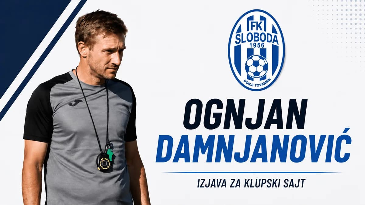 Damnjanović pred Veternik: „Očekujem neizvesnu utakmicu i dobar fudbal“