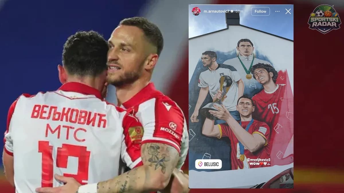 Arnautović oduševljen muralom Miloša Veljkovića u Belušiću