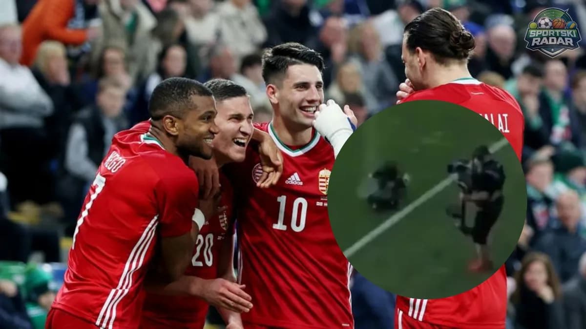 Kamera pala usred utakmice! Nesvakidašnja scena prekinula meč Mađarske i Kazahstana