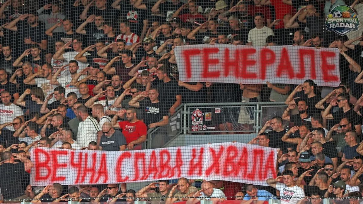 UEFA pokrenula disciplinski postupak protiv Crvene zvezde zbog transparenta o Ratku Mladiću