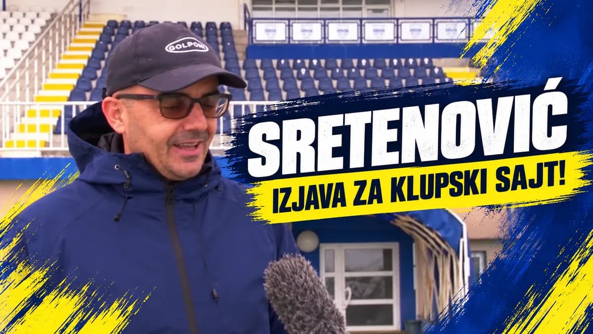 Sretenović pred Tutin: „Daćemo sve od sebe da se vratimo na pobednički kolosek“