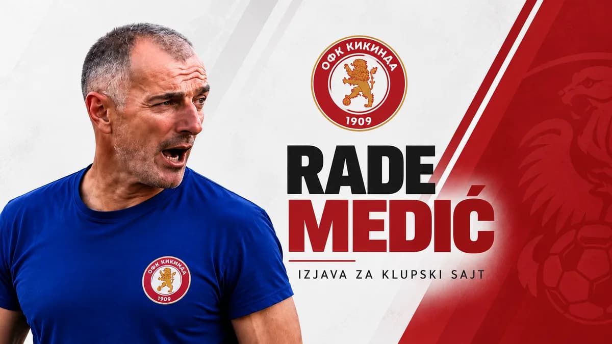 Medić pred Jedinstvo: „Znamo šta nas očekuje i spremamo se za to“