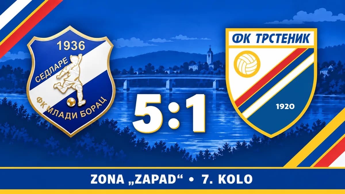 Trstenik PPT teško poražen u Sedlarima: Mladi borac slavio sa 5:1