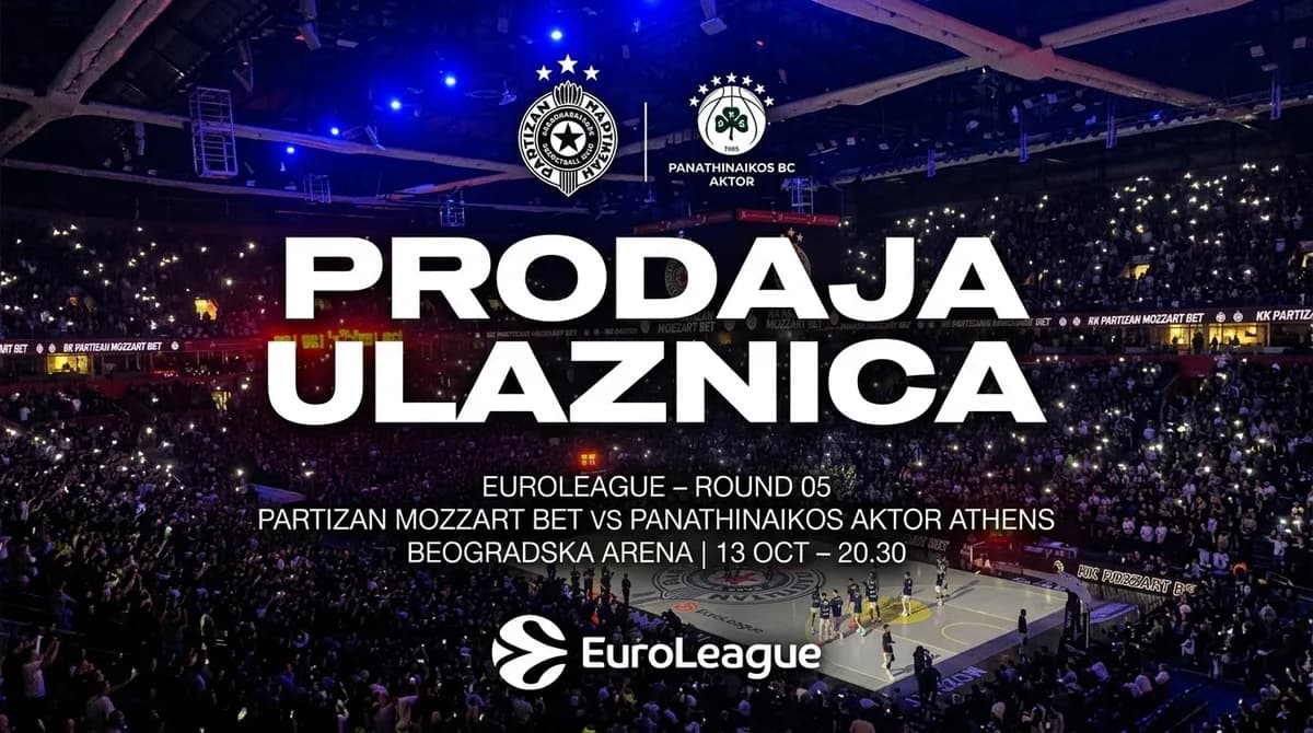 PLANUĆE ARENA ZA POVRATAK KRALJA: Partizan se oglasio pred spektakl sa Željkom Obradovićem i Panatinaikosom, karte puštene u prodaju!